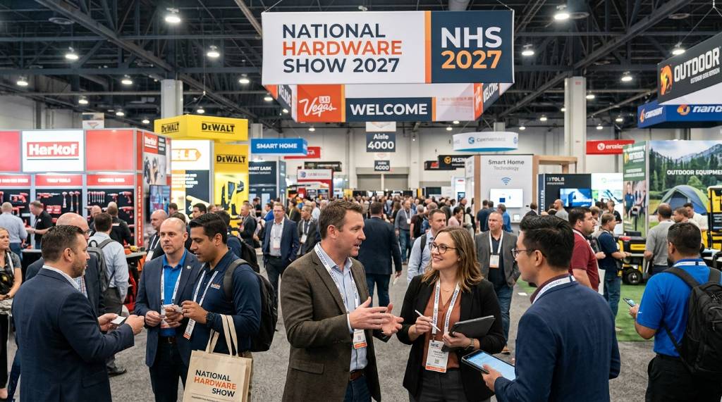 Professionals networking at the National Hardware Show 2027 in Las Vegas Nevada